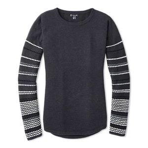 Smartwool Women's Shadow Pine Crew Sweater in dark gray